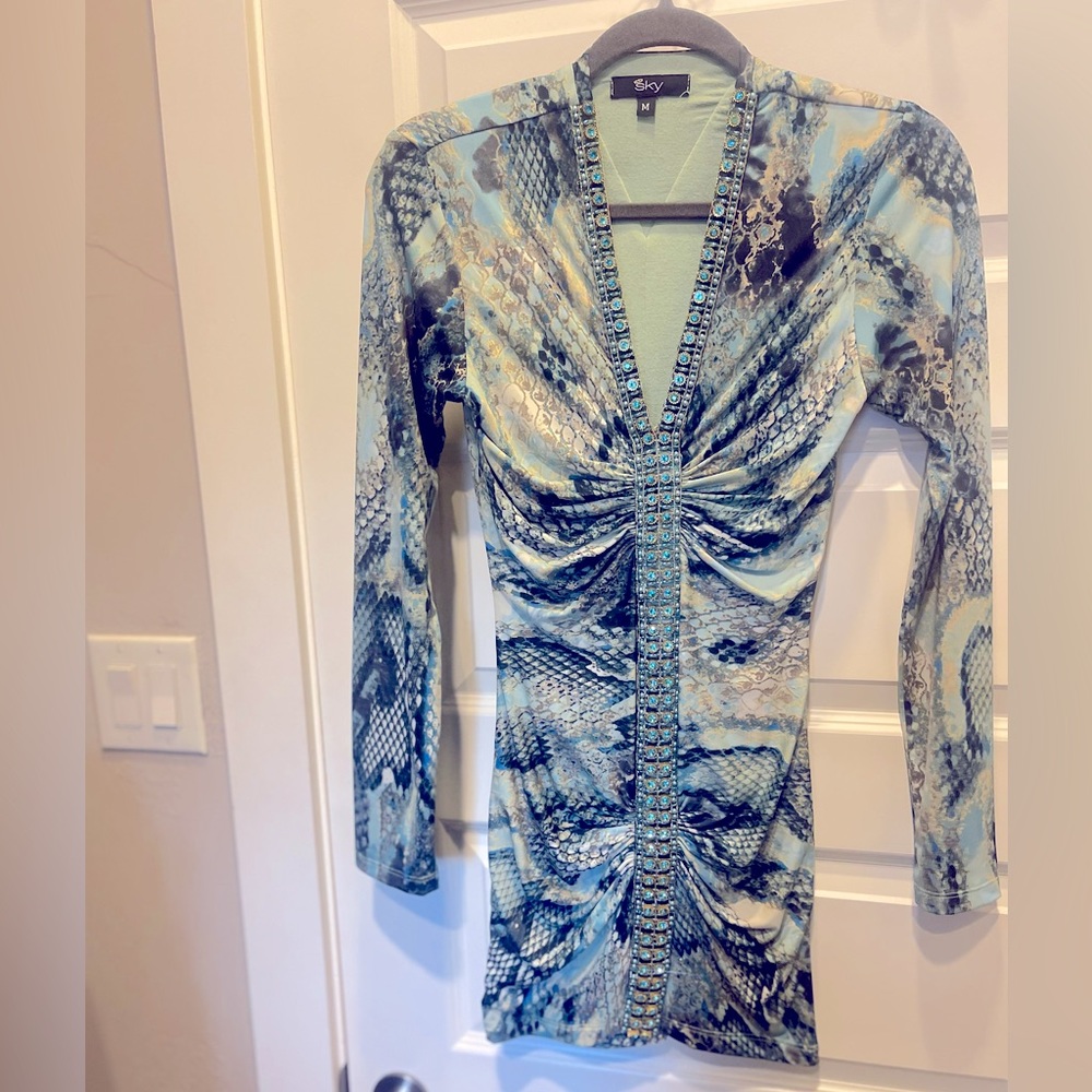 Very Rare long sleeve Sky Brand Dress - Size M